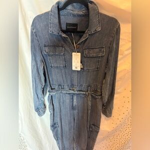 Velvet Heart Denim Shirt Dress